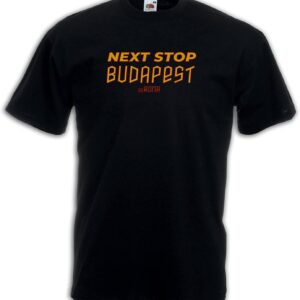 Settantallora - T-Shirt Maglietta T-Shirt celebrativa Finale Europa League Roma. Maglia Next Stop Budapest euROMA per Veri
