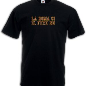 Settantallora - T-Shirt Maglietta T-Shirt Supporter Ultras Roma Si Il Feye No. Maglie celebrativa Conference League