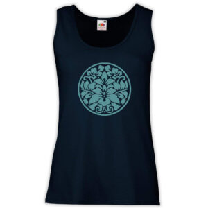 Canottiera Donna - J115 Fiore di loto blu utpala Tibet Buddismo