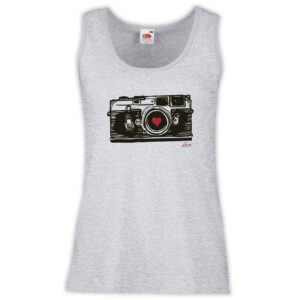 Canottiera Donna - J122 Macchina Fotografica Foto retrò Love Photograph