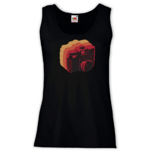 Canottiera Donna - J123 Macchina Fotografica Foto retrò Love Photograph