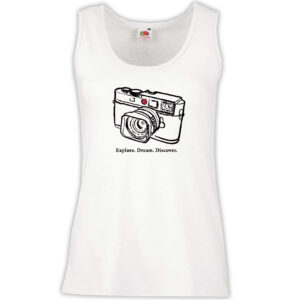 Canottiera Donna - J125 Explore Dream Discover Macchina Fotografica Foto