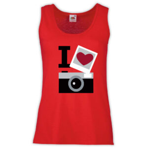 Canottiera Donna - J126 Macchina Fotografica Foto Amore Fotografia