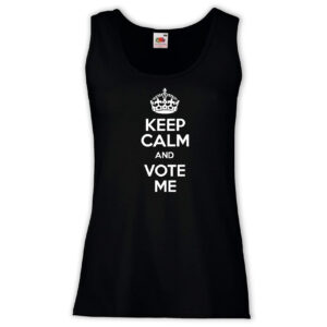 Canottiera Donna - J135 Keep and Calm Vote Me