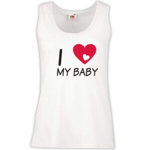 Canottiera Donna - J146 I Love my Baby