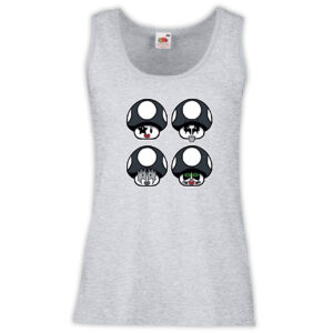 Canottiera Donna - J21 Metal band Funghetti videogame vintage