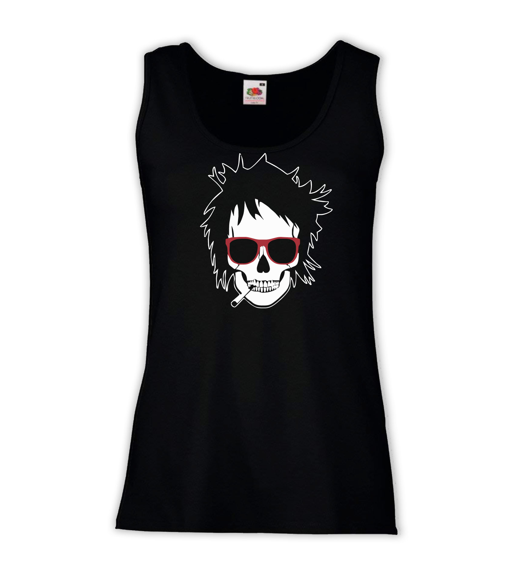 Canottiera Donna - J28 Sid skull Teschio frontman punk rock 1 Canottiera Donna - J28 Sid skull Teschio frontman punk rock