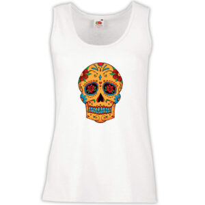 Canottiera Donna - J33 Mexican Sugar Skull Tattoo Day of the Dead