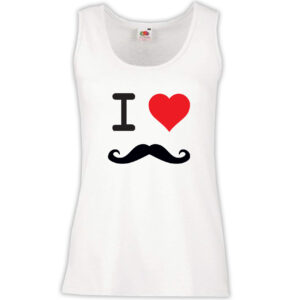 Canottiera Donna - J39 I love Mustache