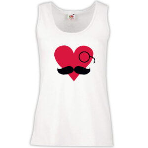 Canottiera Donna - J47 I love Gentlemen Mustache