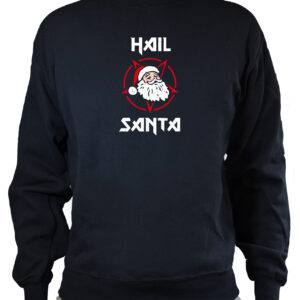 Felpa girocollo Uomo  - Hail Santa Heavy Metal Inspired