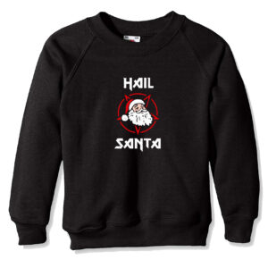 Felpa girocollo bambino - Hail Santa Heavy Metal Inspired