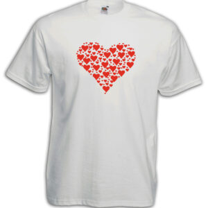 T-shirt Uomo - J147 Cuore Heart Amore Love San Valentino