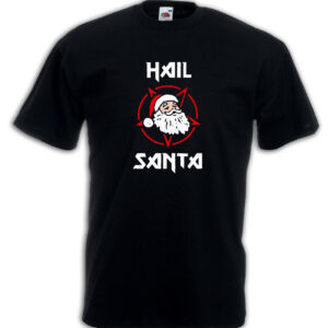 T-shirt Uomo - Hail Santa Heavy Metal Inspired