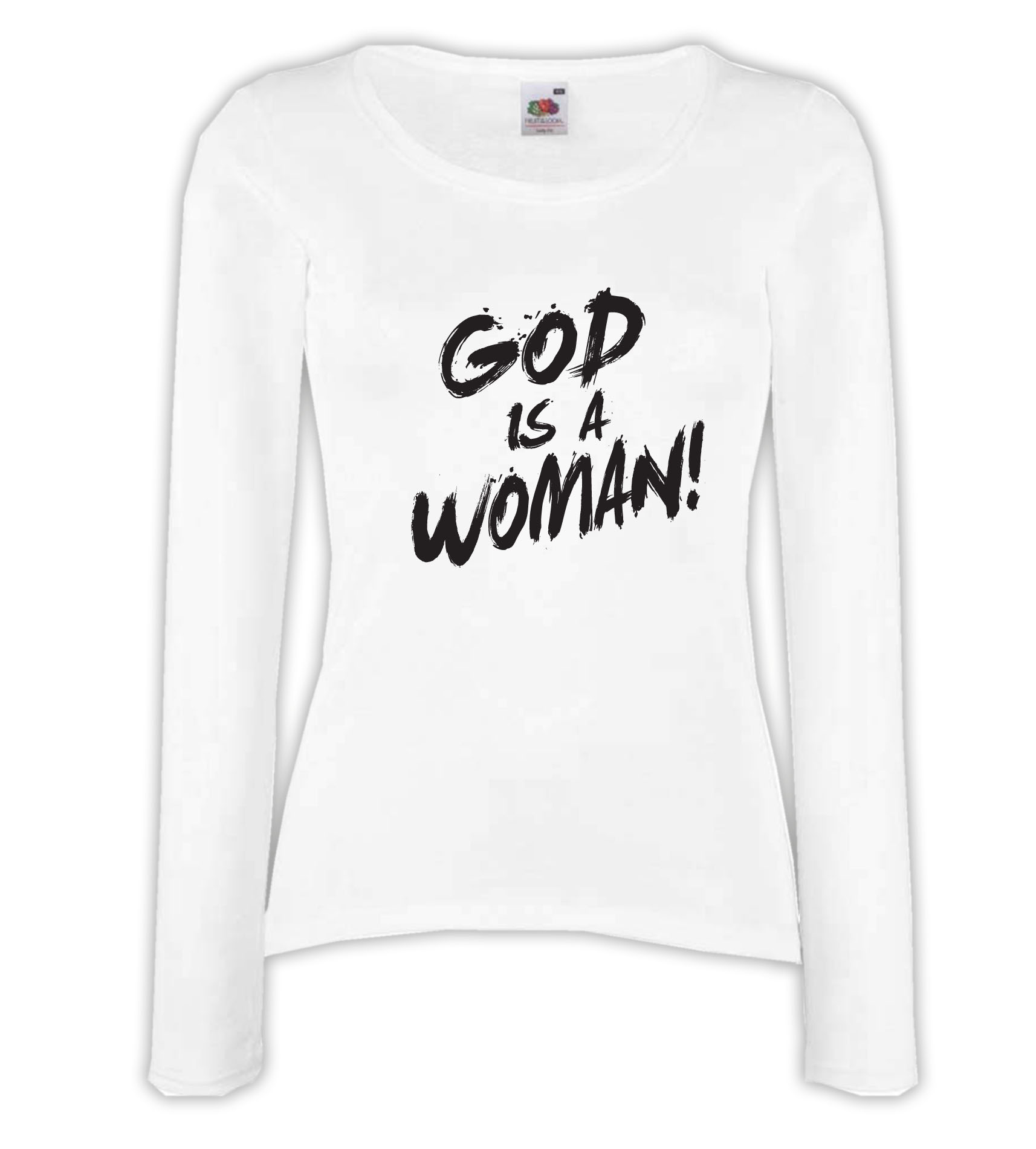 T-shirt manica lunga donna - J119 God is woman! Dio è donna! 1 T-shirt manica lunga donna - J119 God is woman! Dio è donna!
