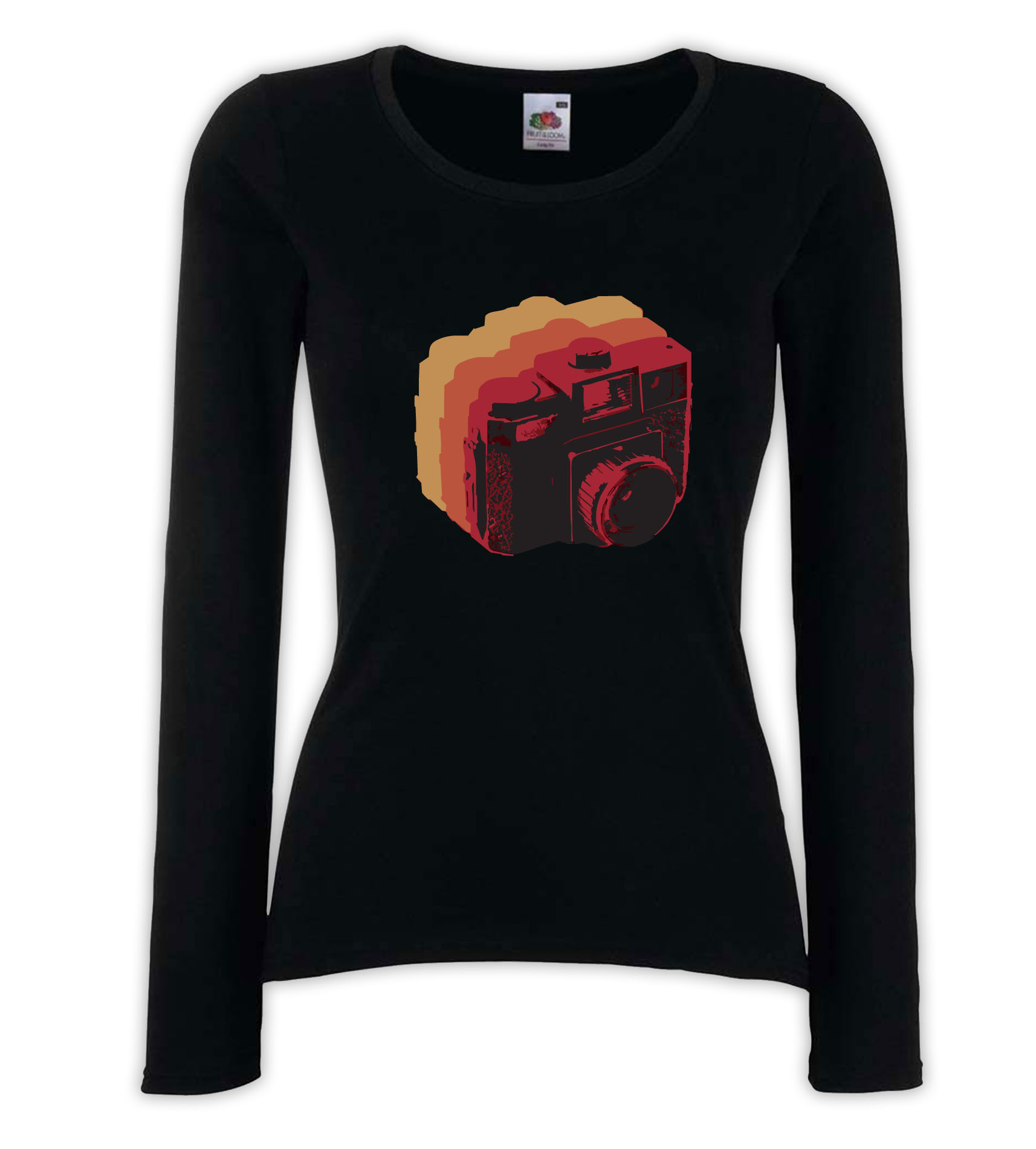 T-shirt manica lunga donna - J123 Macchina Fotografica Foto retrò Love Photograph 1 T-shirt manica lunga donna - J123 Macchina Fotografica Foto retrò Love Photograph