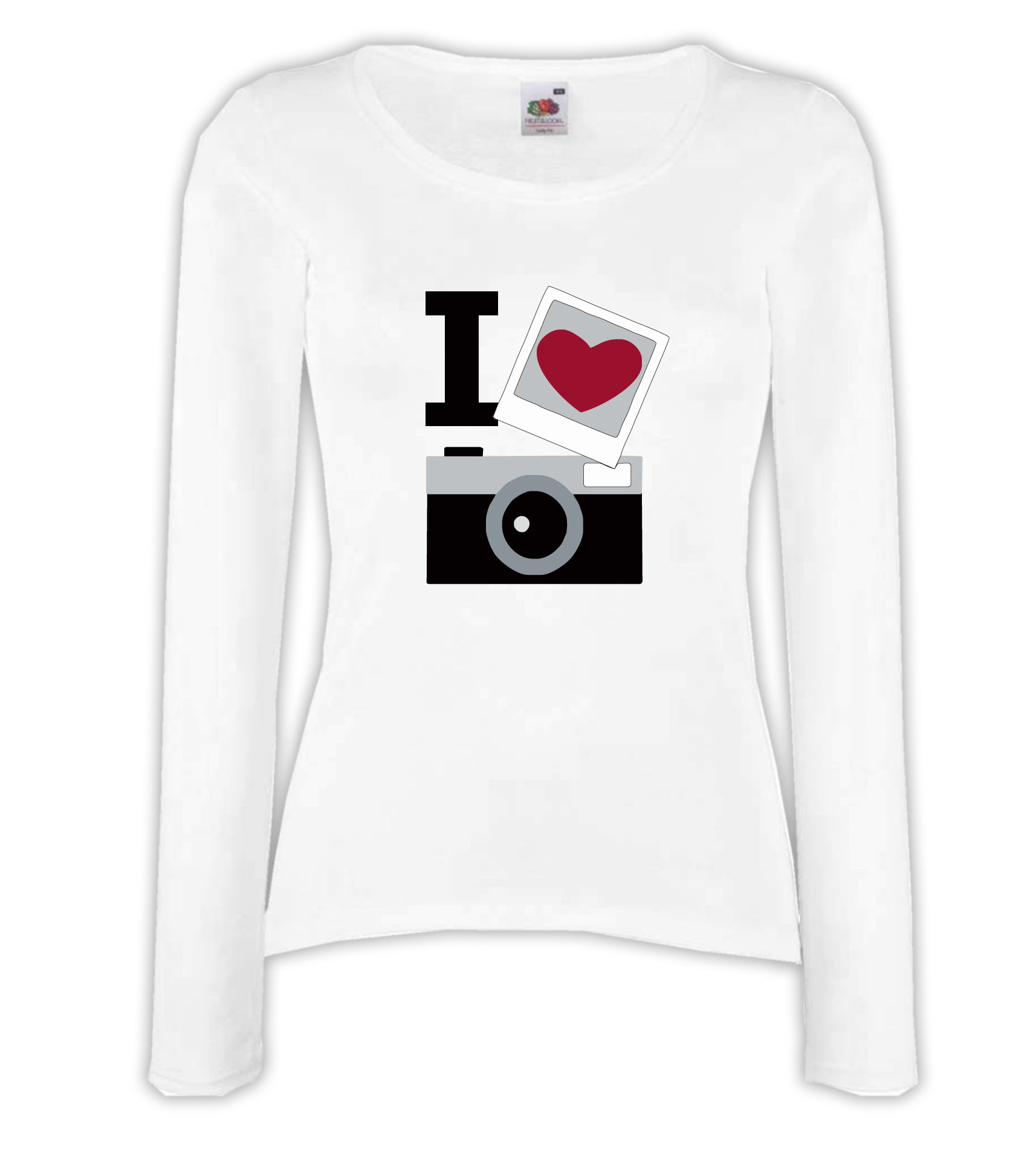 T-shirt manica lunga donna - J126 Macchina Fotografica Foto Amore Fotografia 1 T-shirt manica lunga donna - J126 Macchina Fotografica Foto Amore Fotografia