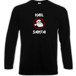 T-shirt Uomo manica lunga - Hail Santa Heavy Metal Inspired