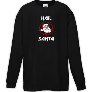 T-shirt bambino manica lunga - Hail Santa Heavy Metal Inspired
