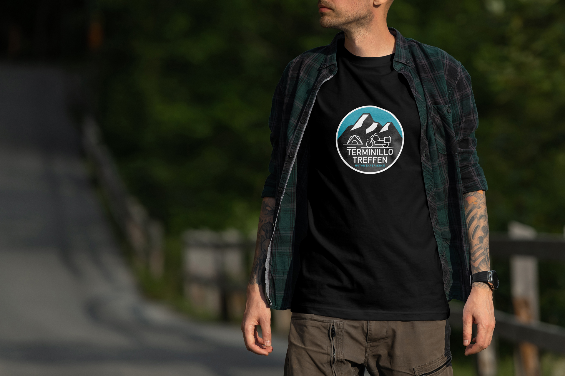 T-shirt Uomo - Terminillo Treffen Motor Experience - Nera 3 T-shirt Uomo - Terminillo Treffen Motor Experience - Nera - immagine 3