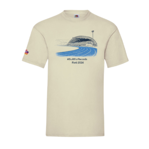T-shirt Stadio Guidobaldi Rieti 2026 – Edizione Ufficiale Atletica Europea U18