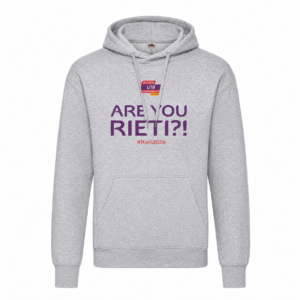 Felpa ufficiale “Are You Rieti?!” – European Athletics U18 Championships Rieti 2026