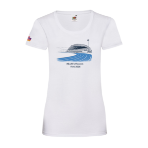 T-shirt Donna Stadio Guidobaldi Rieti 2026 – Edizione Ufficiale Atletica Europea U18