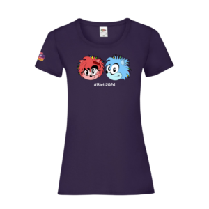 T-shirt donna Mascotte Velino & Sabina – Rieti 2026 European Athletics U18