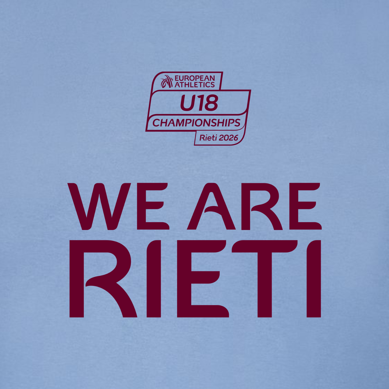 T-shirt donna ufficiale We Are Rieti – European Athletics U18 Championships Rieti 2026 2 T-shirt donna ufficiale We Are Rieti – European Athletics U18 Championships Rieti 2026 - immagine 2