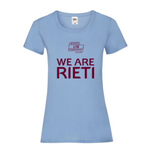 T-shirt donna ufficiale We Are Rieti – European Athletics U18 Championships Rieti 2026