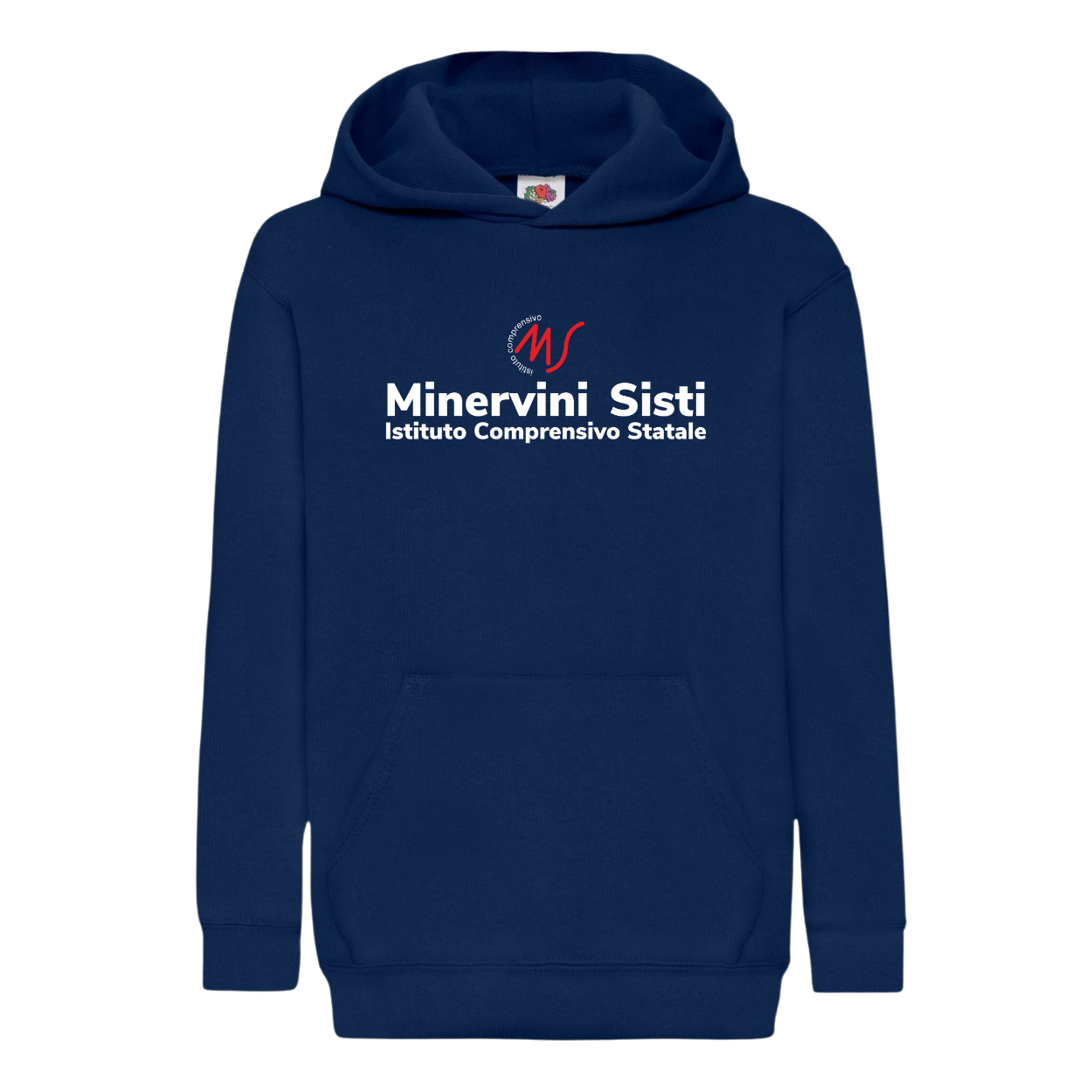 Felpa con cappuccio Istituto Comprensivo Statale “Minervini-Sisti” 2026/2027 – K332 1 Felpa con cappuccio Istituto Comprensivo Statale “Minervini-Sisti” 2026/2027 – K332