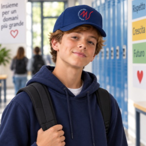 Cappellino da baseball bambino Istituto Comprensivo Statale “Minervini-Sisti” 2026/2027 – K600